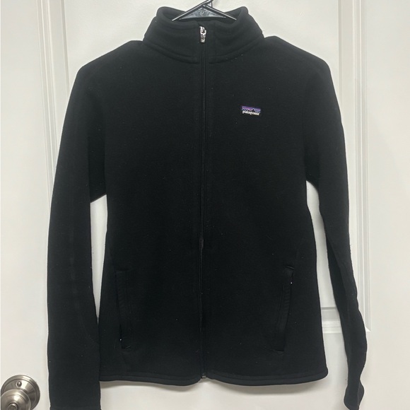 Patagonia Jackets & Blazers - Patagonia Black Full-Zip Fleece Jacket with Small Logo